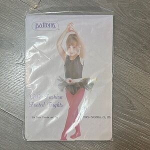 Girls' Fashion Footed Tights White XL